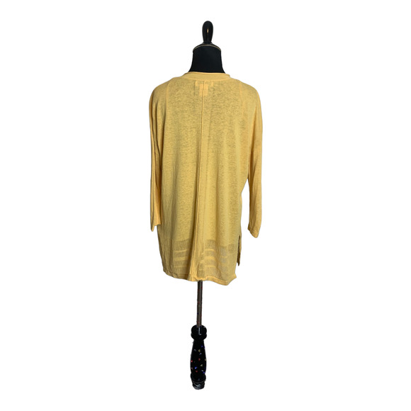Rachel Zoe yellow v neck sweater size Small - Picture 6 of 11